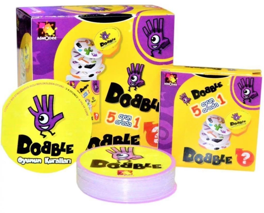 DOBBLE 5 OYUN BİR ARADA