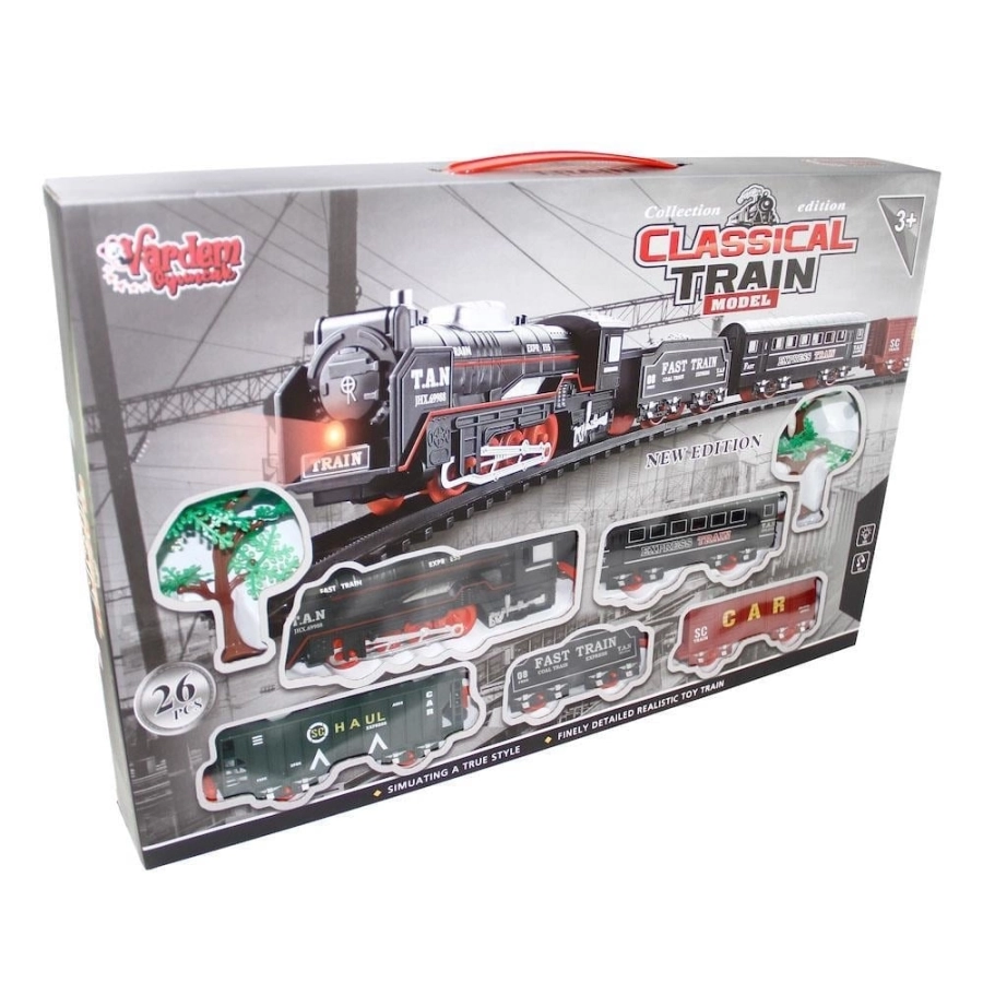 JHX6687 KUT.PİLLİ RAYLI TREN 26PCS