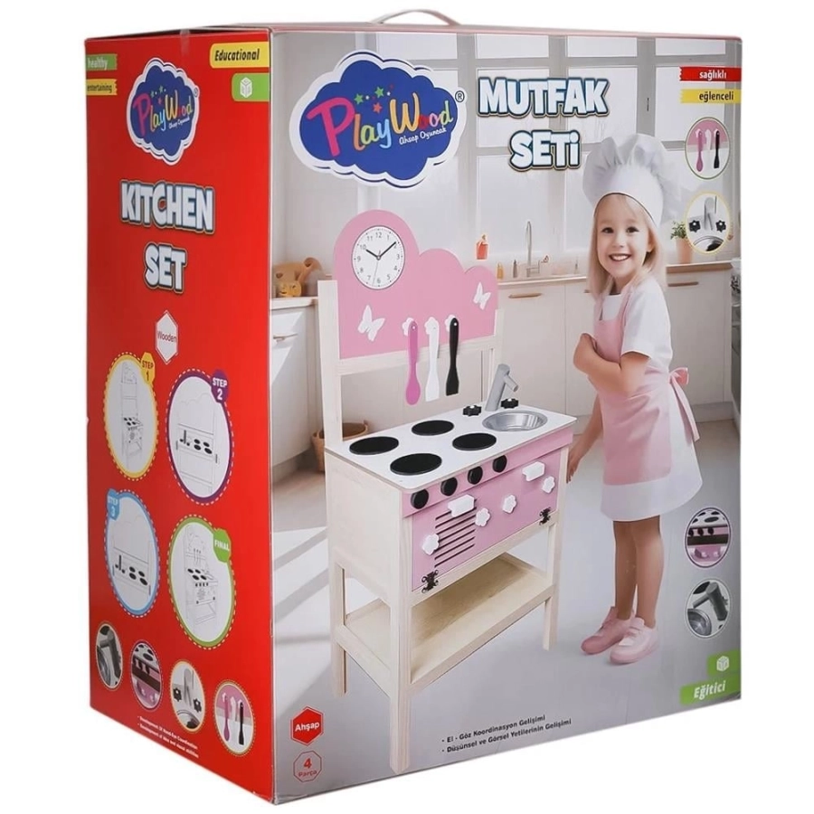 ONY-408 KUTUDA AHŞAP MUTFAK SETİ