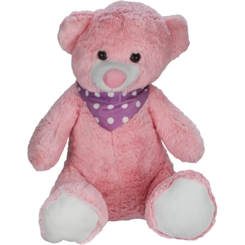 03043 PELUŞ AYI FULARLI 55 CM