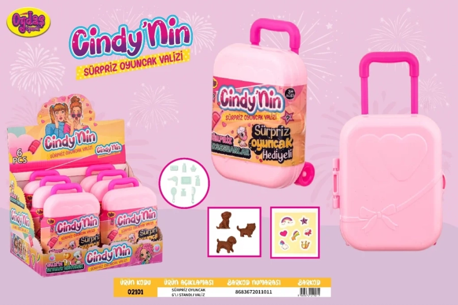 02101 6'LI STAND SÜPRİZ HED.VALİZ