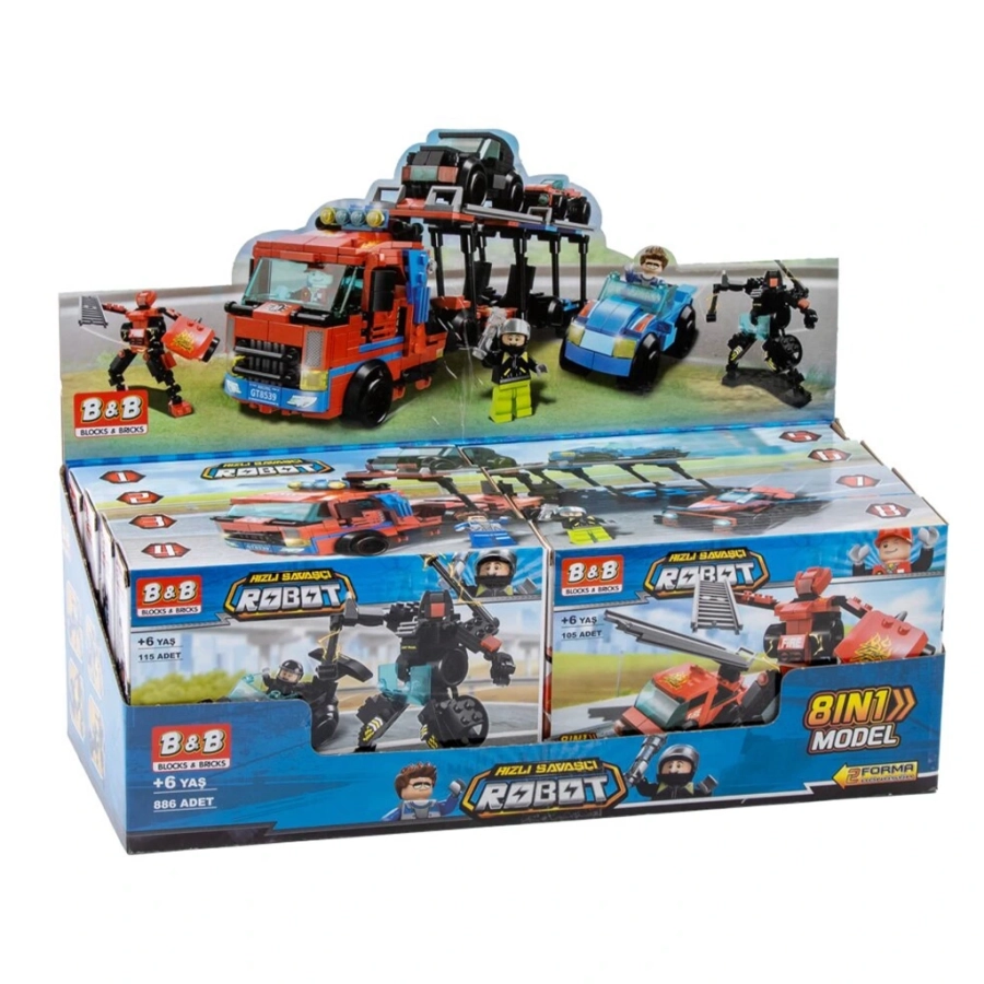 8539-4 SAVAŞ ROBOTLARI LEGO 8 MODEL